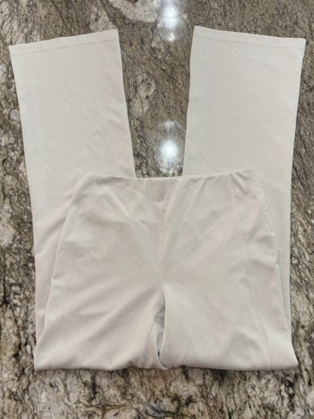 Lululemon Softstreme Ribbed Pants in Bone